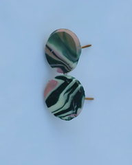 Nature-Inspired Elegance – The Forest Marble Earrings