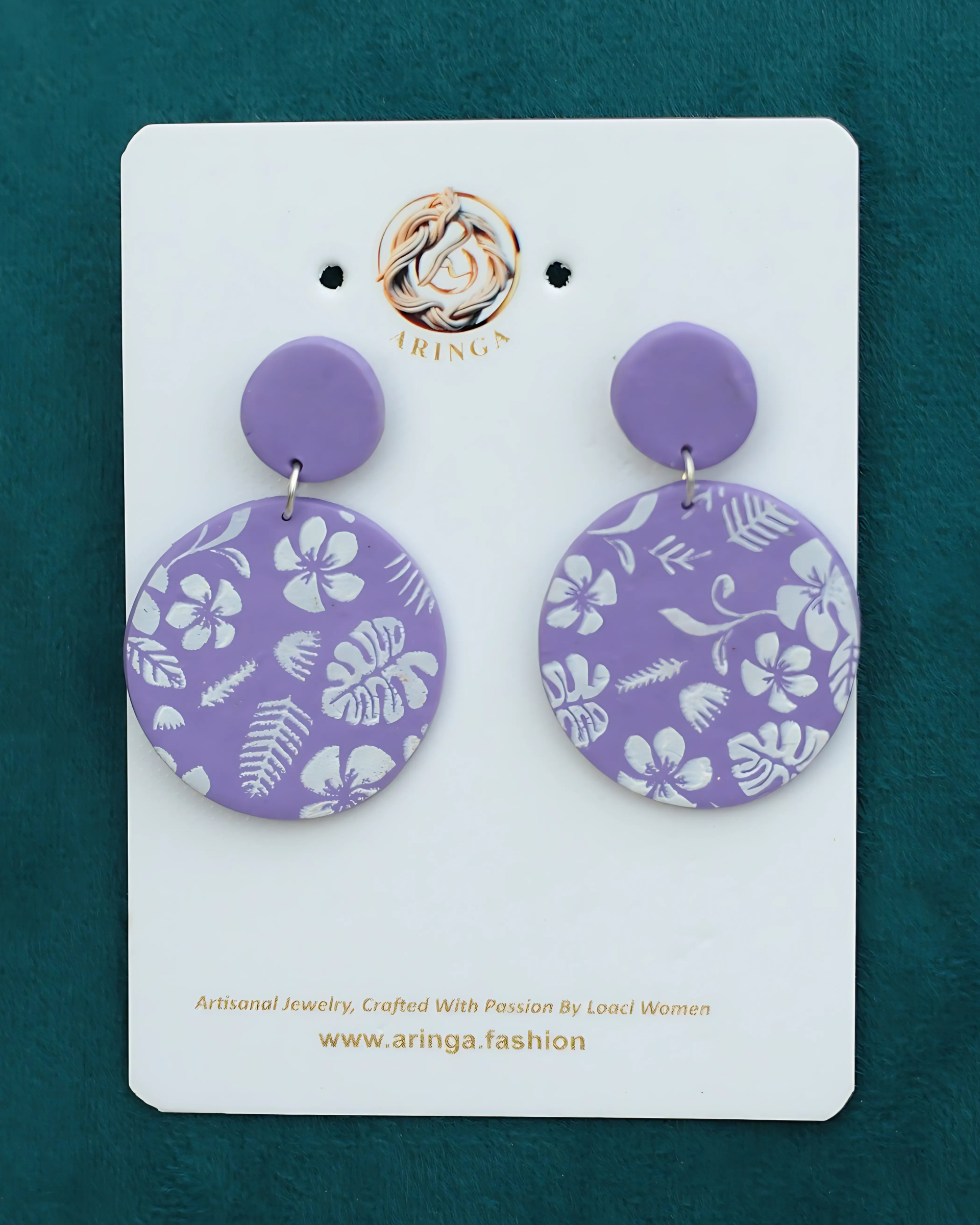 Tropical Bliss – Lavender Paradise Earrings